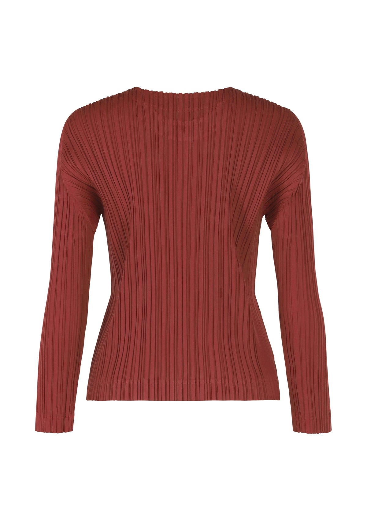 A detail shot of the Pleats Please Issey Miyake WOOL PLEATS shirt.