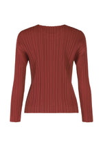 A detail shot of the Pleats Please Issey Miyake WOOL PLEATS shirt.