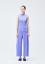 MELLOW PLEATS Top Saxe Blue