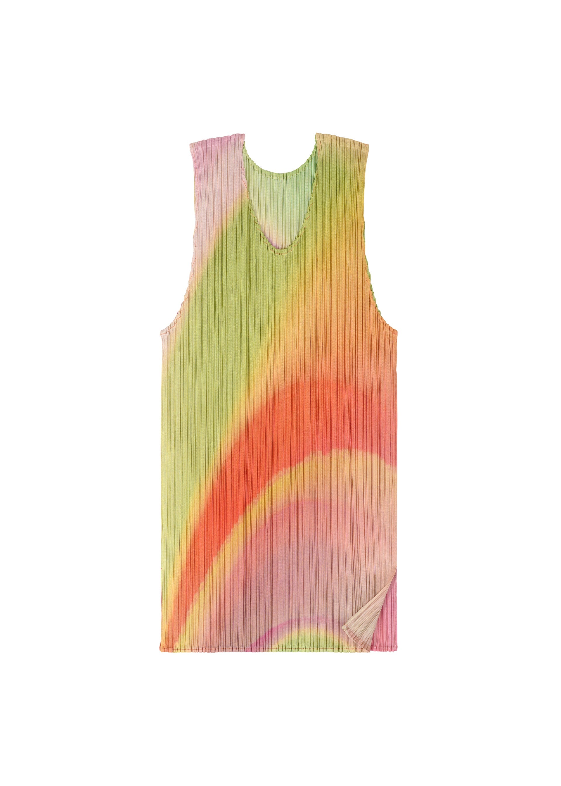 A detail shot of the PLEATS PLEASE ISSEY MIYAKE GROOVE top.