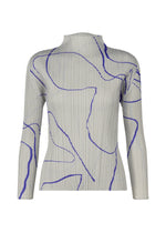 A product shot of the Pleats Please Issey Miyake PAUSE top in .