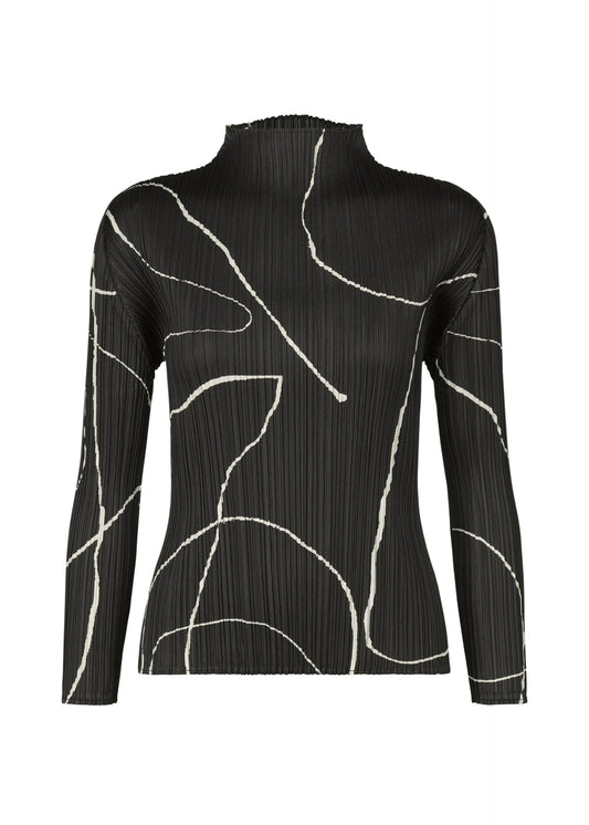 A product shot of the Pleats Please Issey Miyake PAUSE top in .