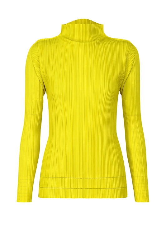 SOFT PLEATS Top Canary Yellow