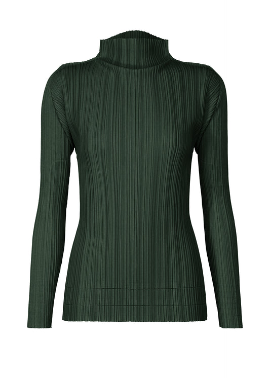 SOFT PLEATS Top Dark Green