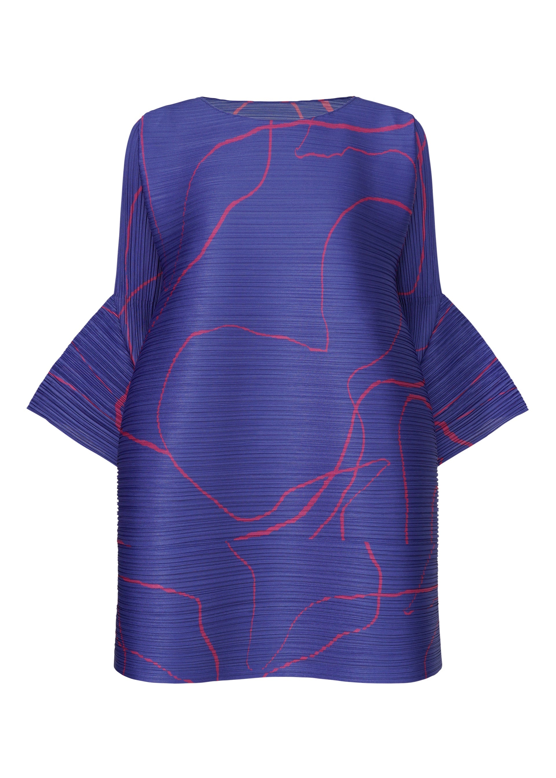 A product shot of the Pleats Please Issey Miyake PAUSE tunic in .