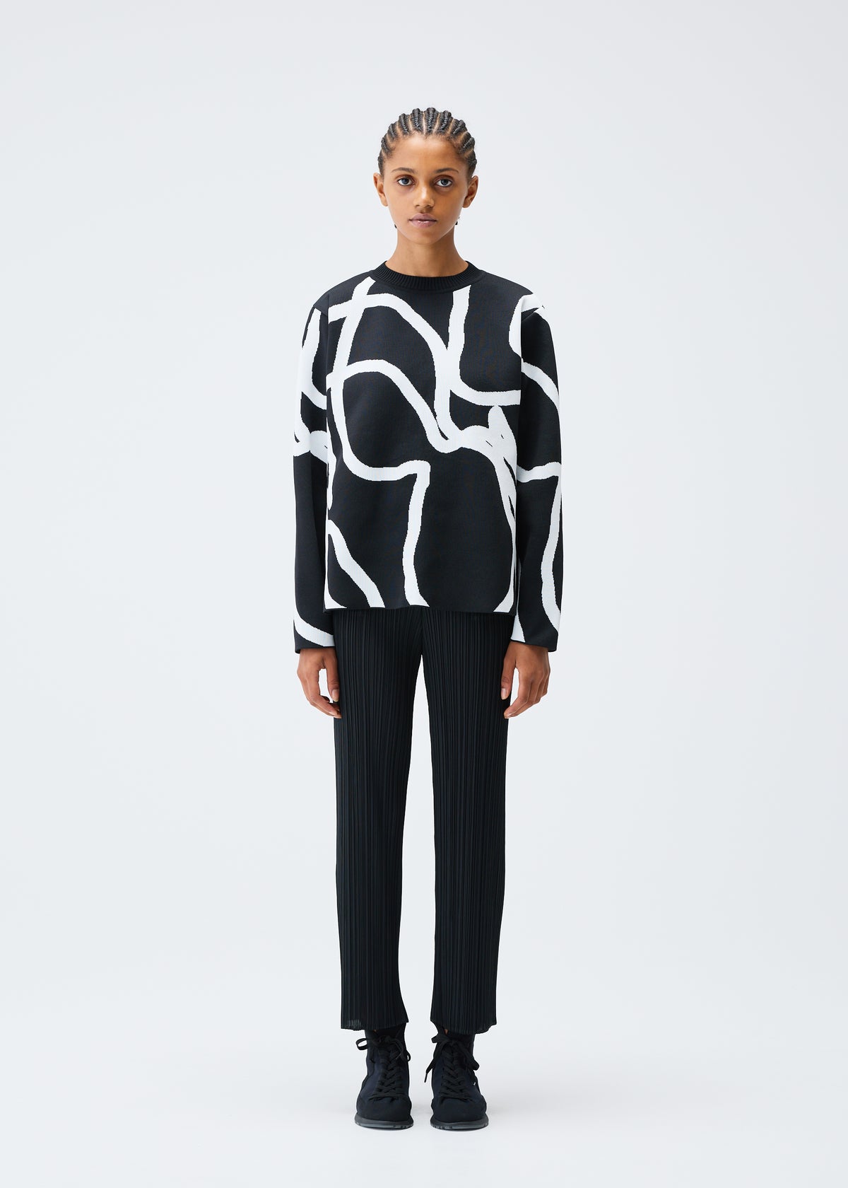 PAUSE KNIT Top Black