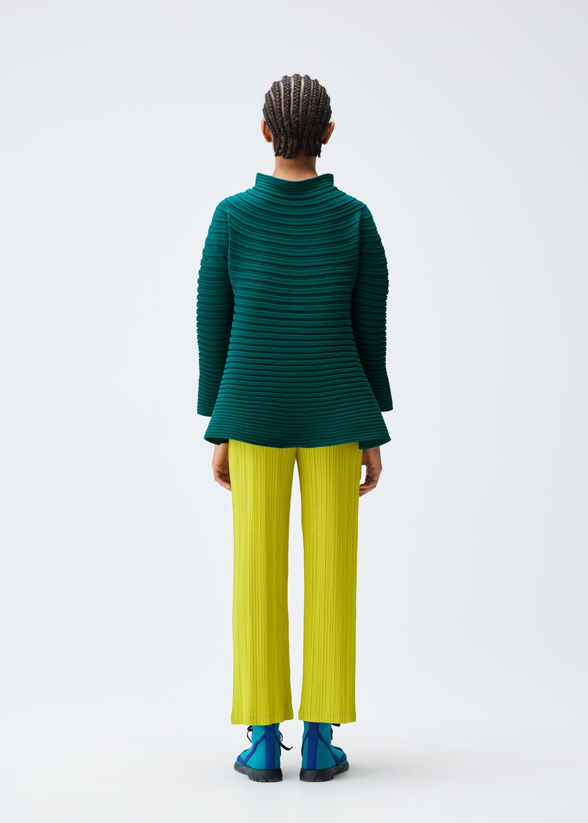 BOUNCE KNIT Top Dark Green