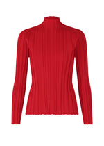RIB KNIT Top Red