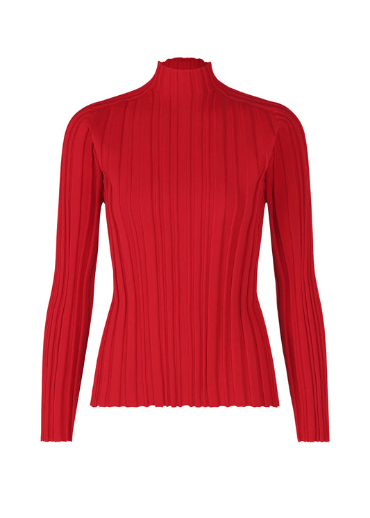 RIB KNIT Top Red
