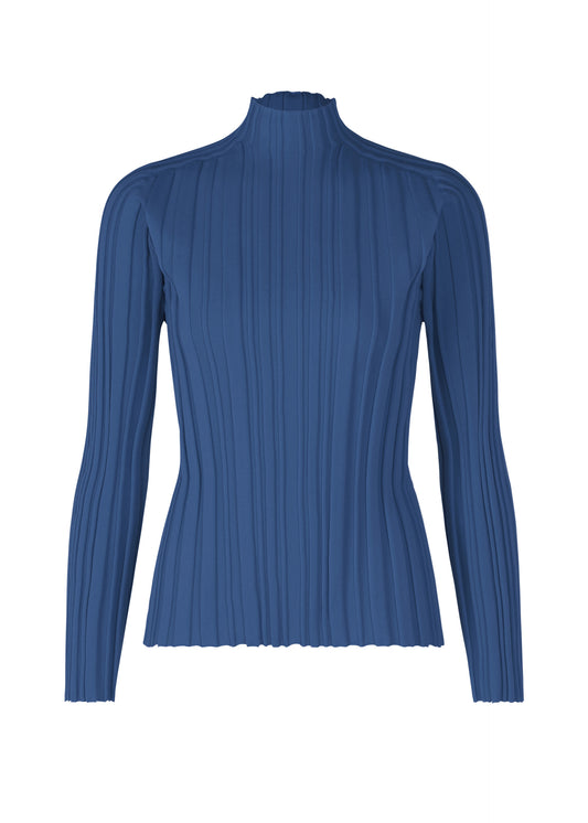 RIB KNIT Top Blue
