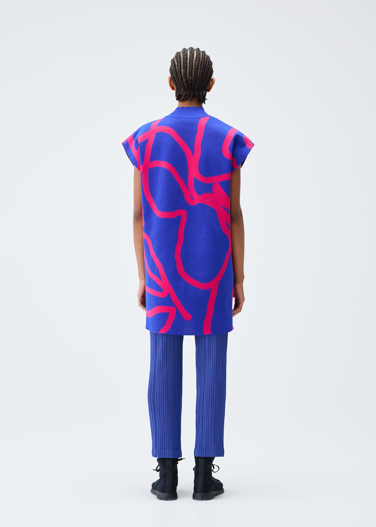 PAUSE KNIT Tunic Blue