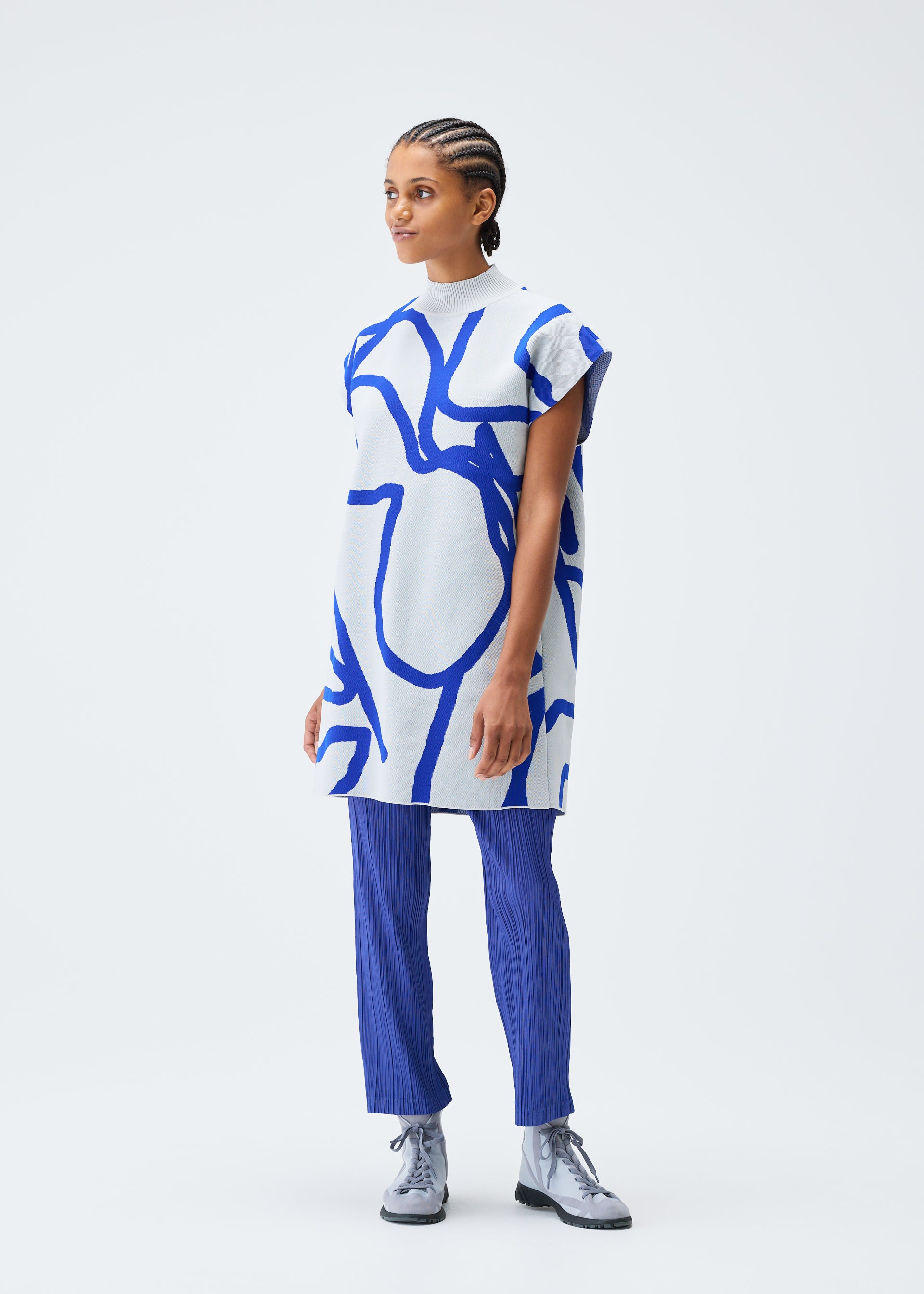PAUSE KNIT Tunic Blue – ISSEY MIYAKE EU