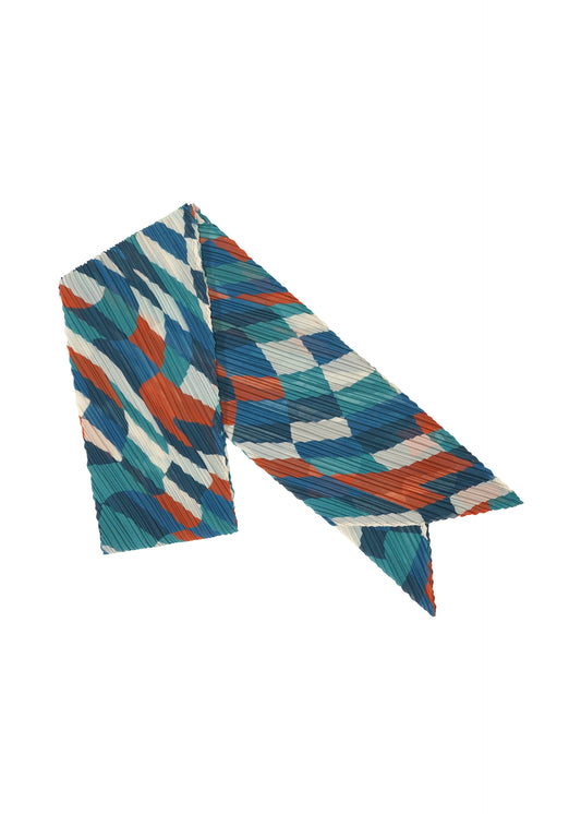 DANCING SQUARE SCARF Stole Blue