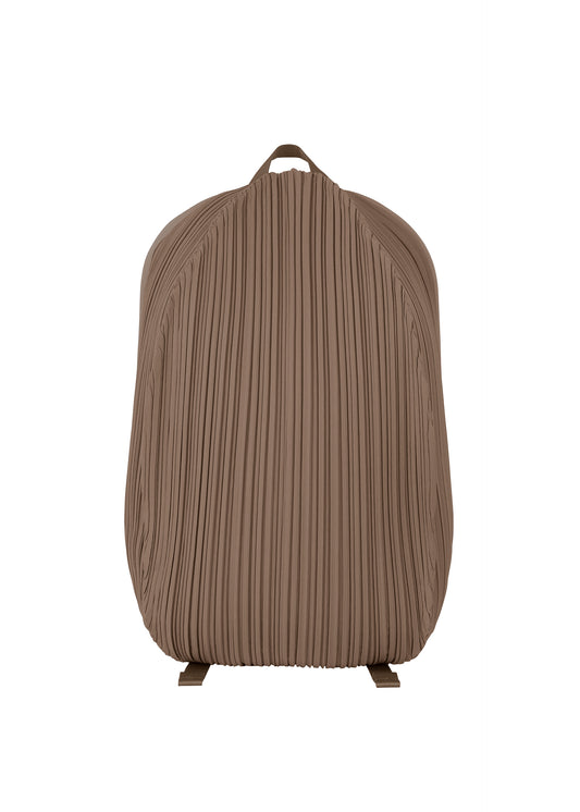 OVAL PLEATS BACKPACK Bag Brown