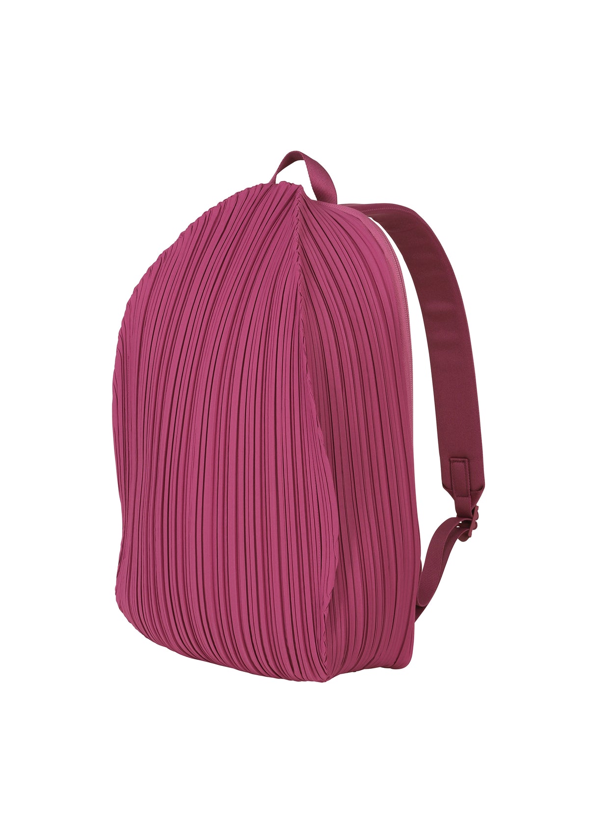 OVAL PLEATS BACKPACK Bag Magenta