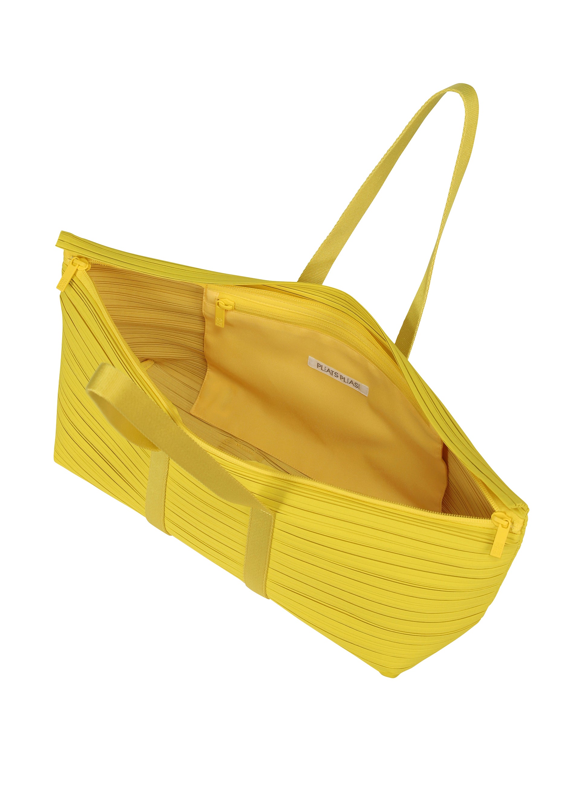 PLEATS BOSTON BAG Bag Canary Yellow – ISSEY MIYAKE EU