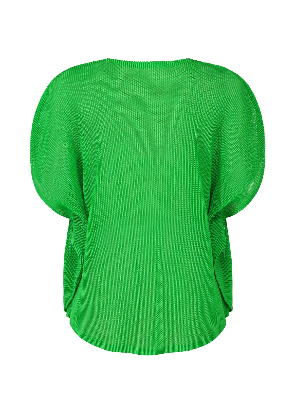 A detail shot of the Pleats Please Issey Miyake TATAMI APRIL shirt.