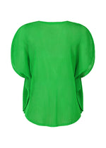 A detail shot of the Pleats Please Issey Miyake TATAMI APRIL shirt.