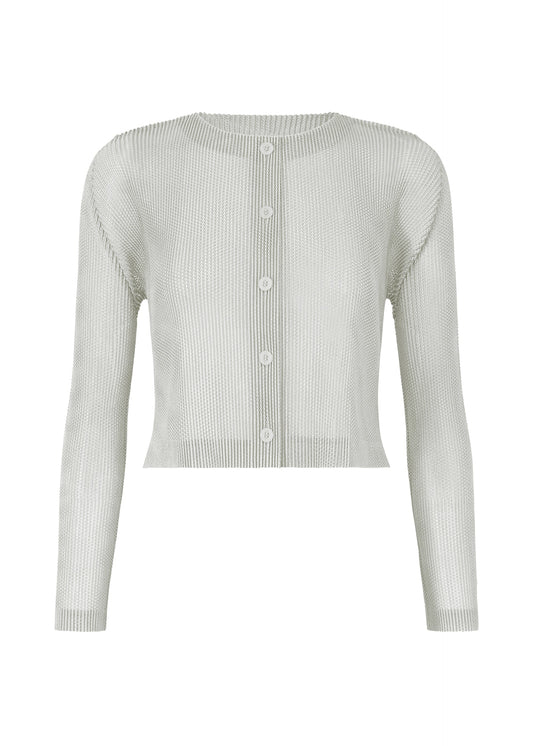 A product shot of the Pleats Please Issey Miyake TATAMI APRIL cardigan in .