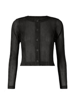 A product shot of the Pleats Please Issey Miyake TATAMI APRIL cardigan in .