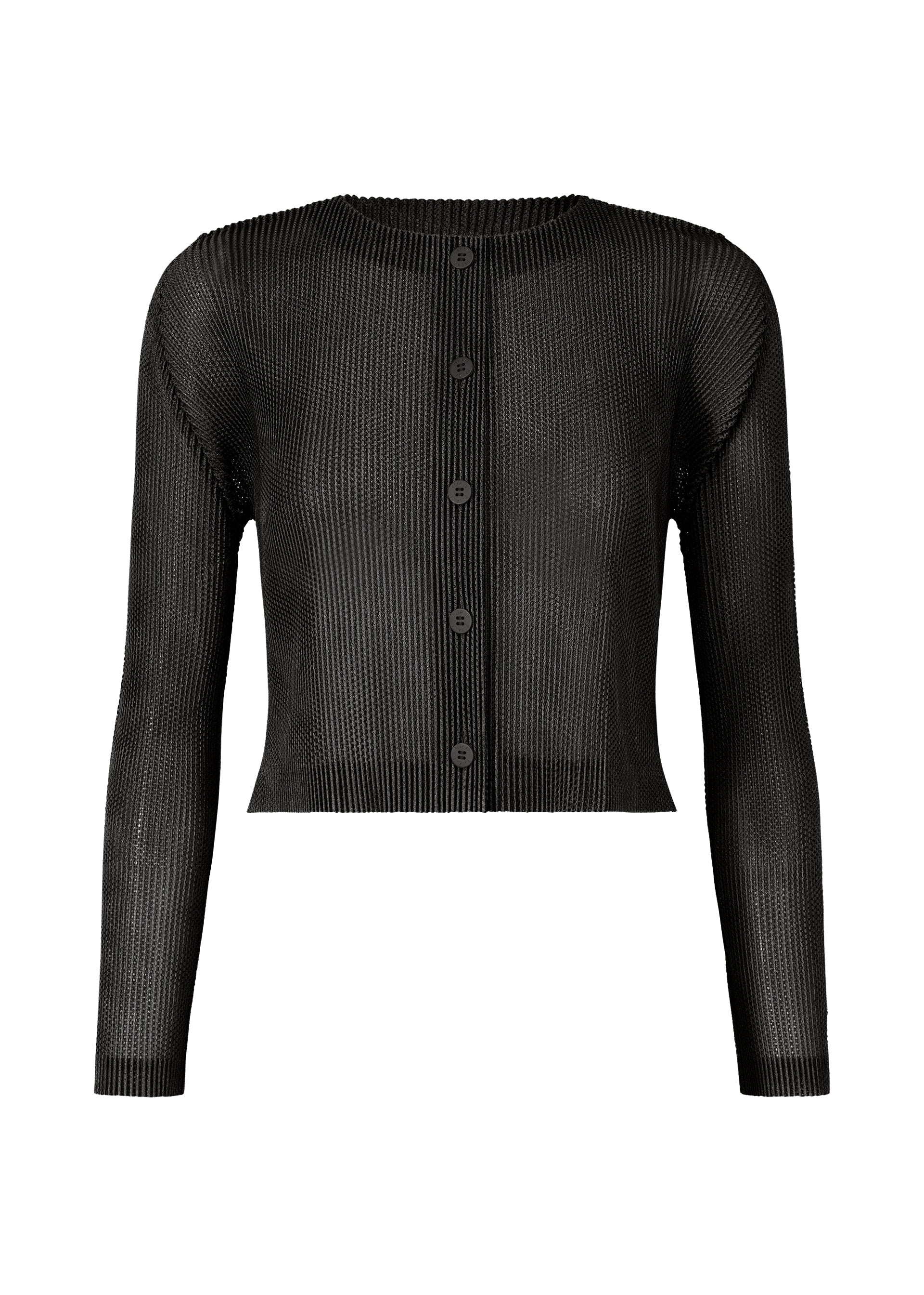 A product shot of the Pleats Please Issey Miyake TATAMI APRIL cardigan in .