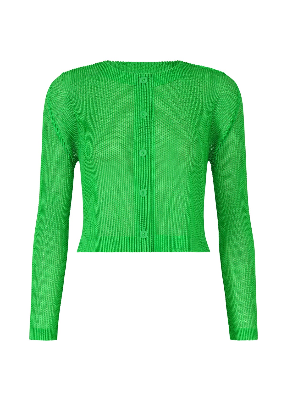 A product shot of the Pleats Please Issey Miyake TATAMI APRIL cardigan in .
