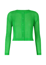 A product shot of the Pleats Please Issey Miyake TATAMI APRIL cardigan in .