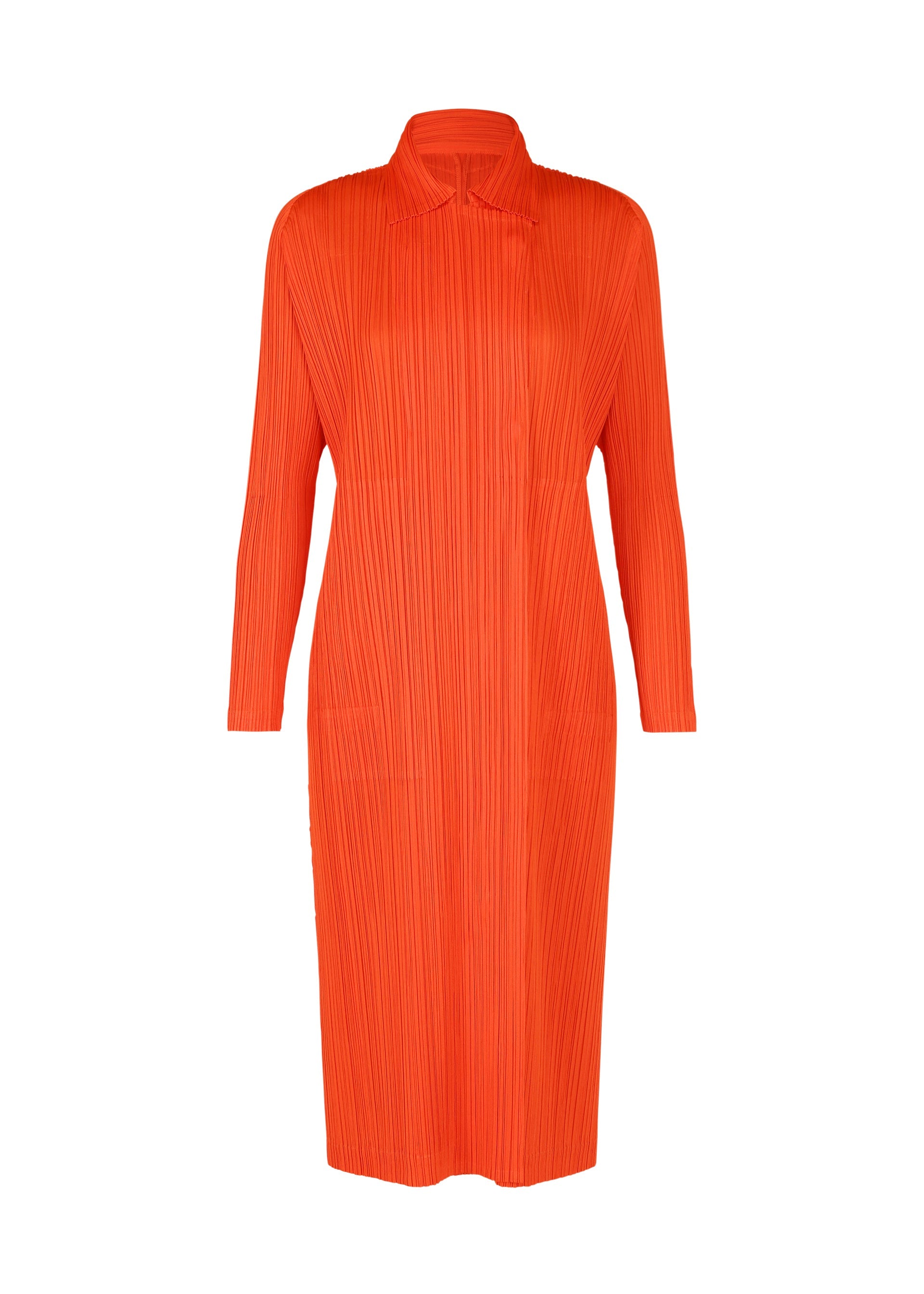 A product shot of the PLEATS PLEASE ISSEY MIYAKE MONTHLY COLORS FEBRUARY prêt à porter in red (24).