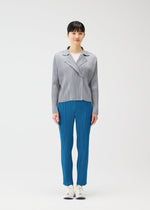 A model wears the PLEATS PLEASE ISSEY MIYAKE MONTHLY COLORS FEBRUARY prêt à porter.