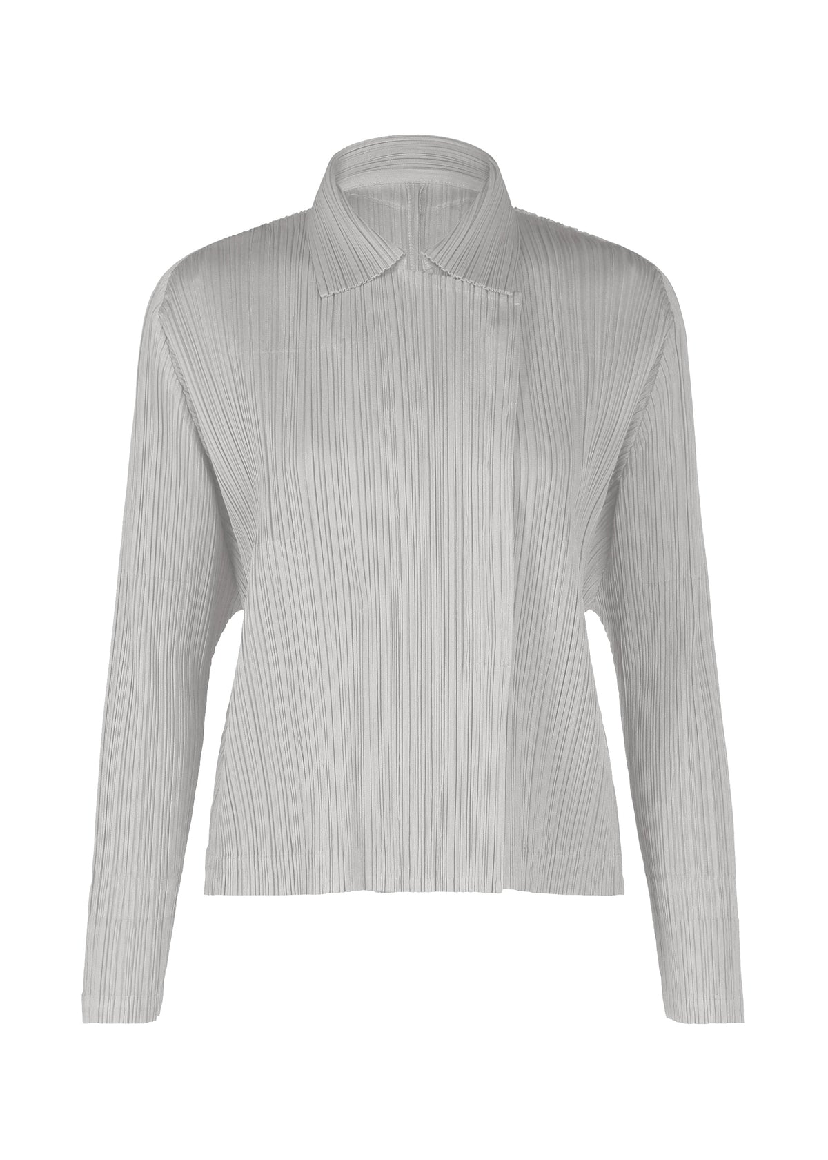 A product shot of the PLEATS PLEASE ISSEY MIYAKE MONTHLY COLORS FEBRUARY prêt à porter in grey (10).