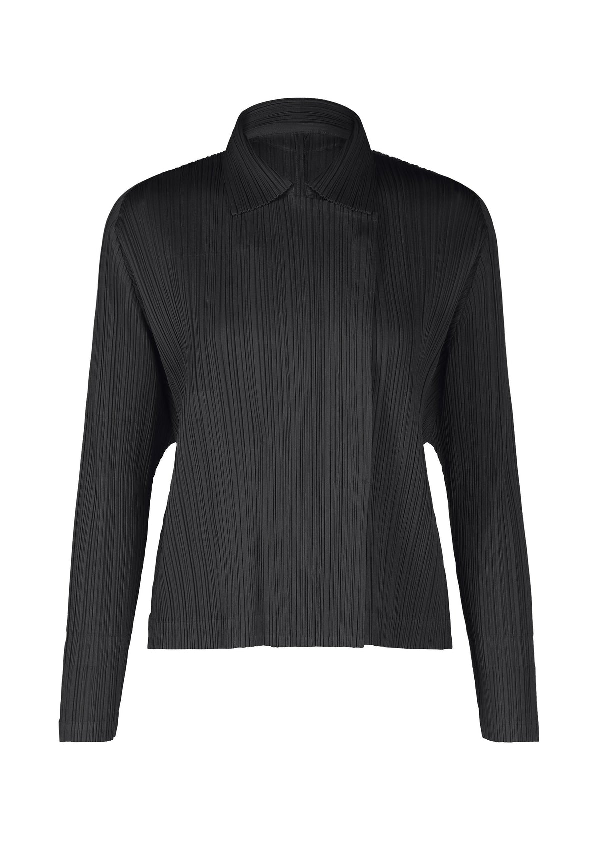 A product shot of the PLEATS PLEASE ISSEY MIYAKE MONTHLY COLORS FEBRUARY prêt à porter in black (15).