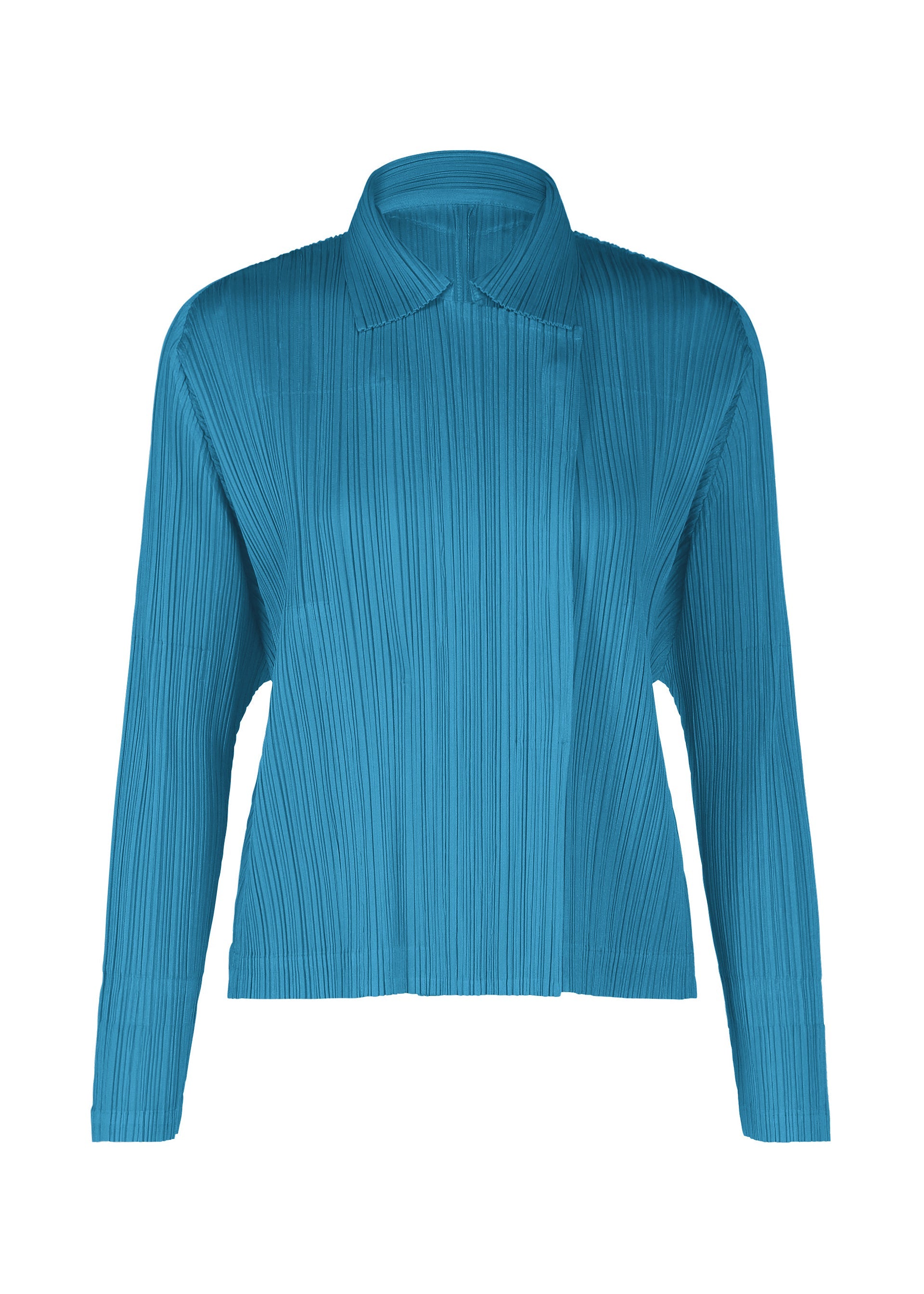 A product shot of the PLEATS PLEASE ISSEY MIYAKE MONTHLY COLORS FEBRUARY prêt à porter in blue (76).