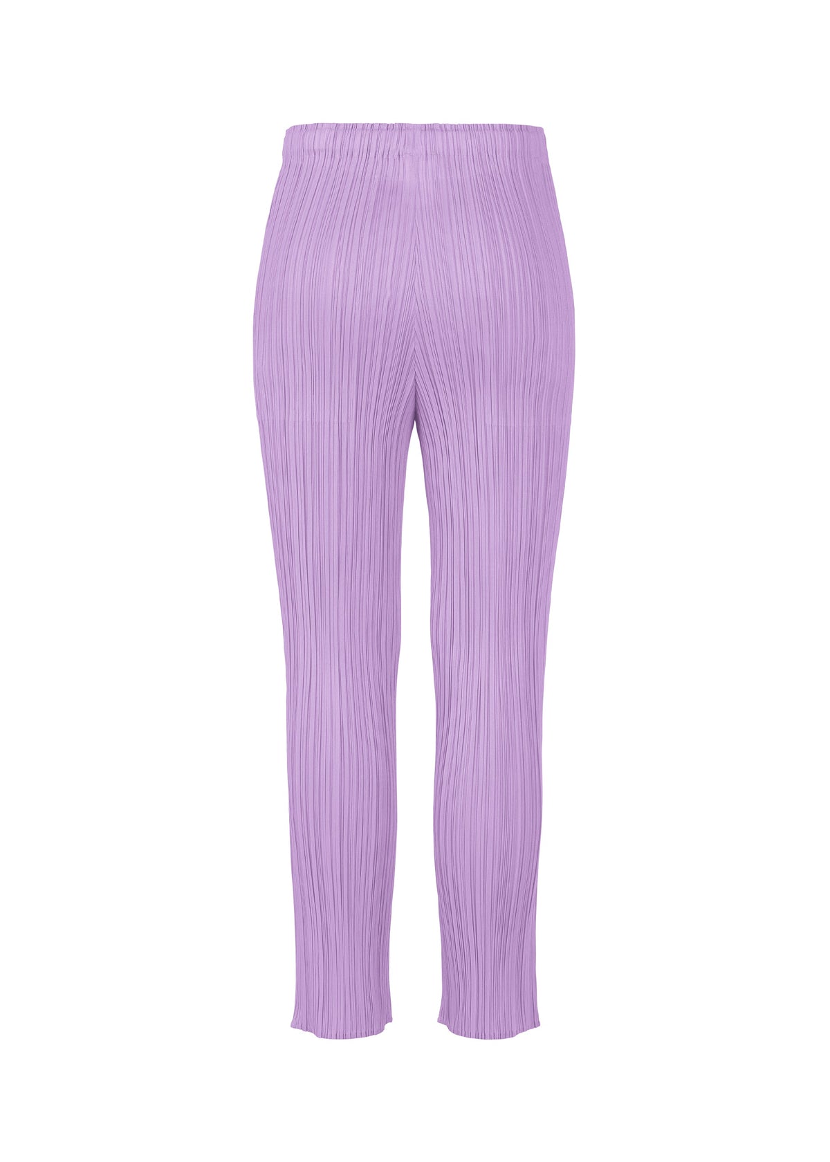 A detail shot of the Pleats Please Issey Miyake MONTHLY COLORS pants.