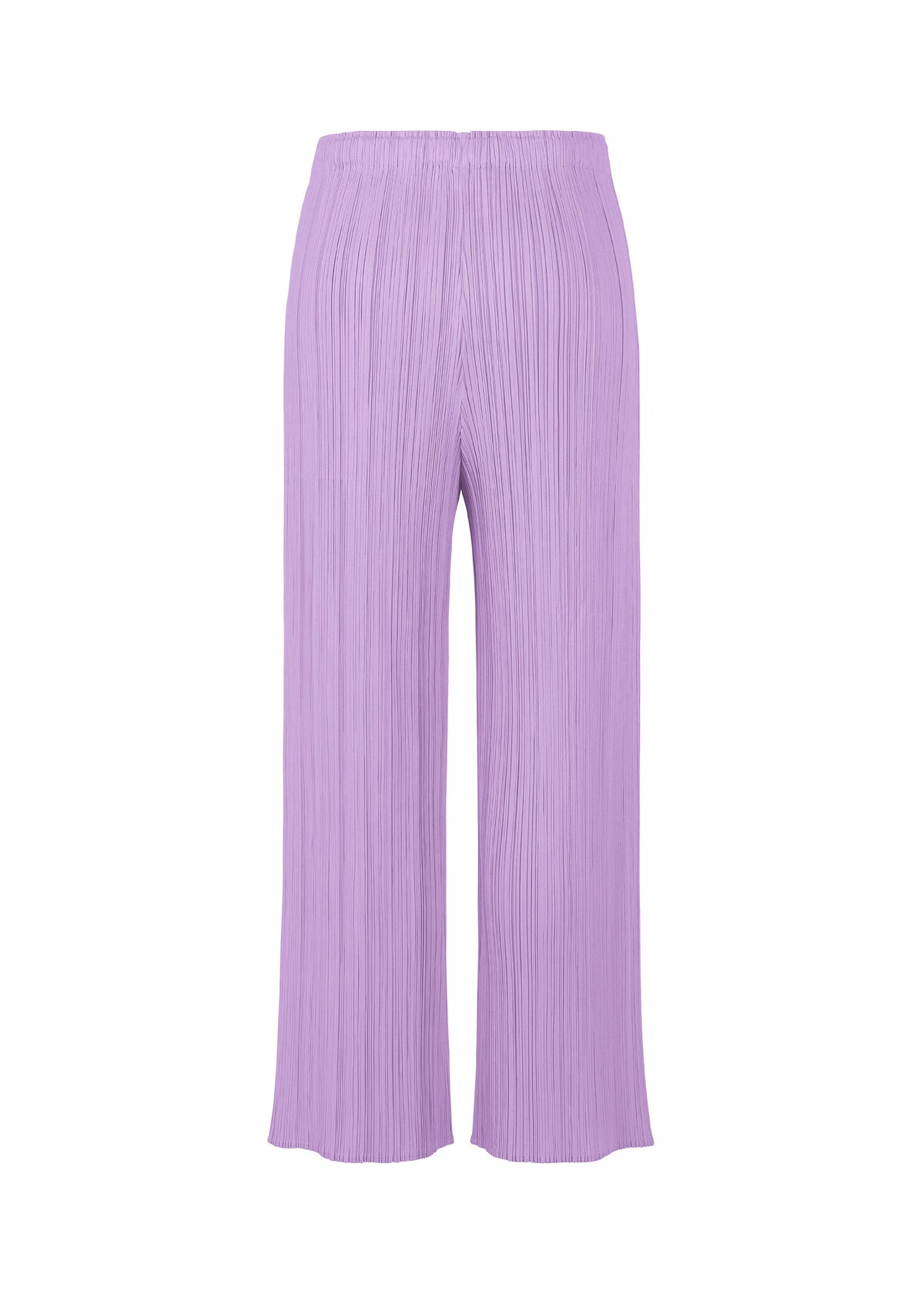 A detail shot of the Pleats Please Issey Miyake MONTHLY COLORS pants.