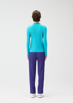 A model wears the PLEATS PLEASE ISSEY MIYAKE THICKER BOTTOMS 1 prêt à porter.