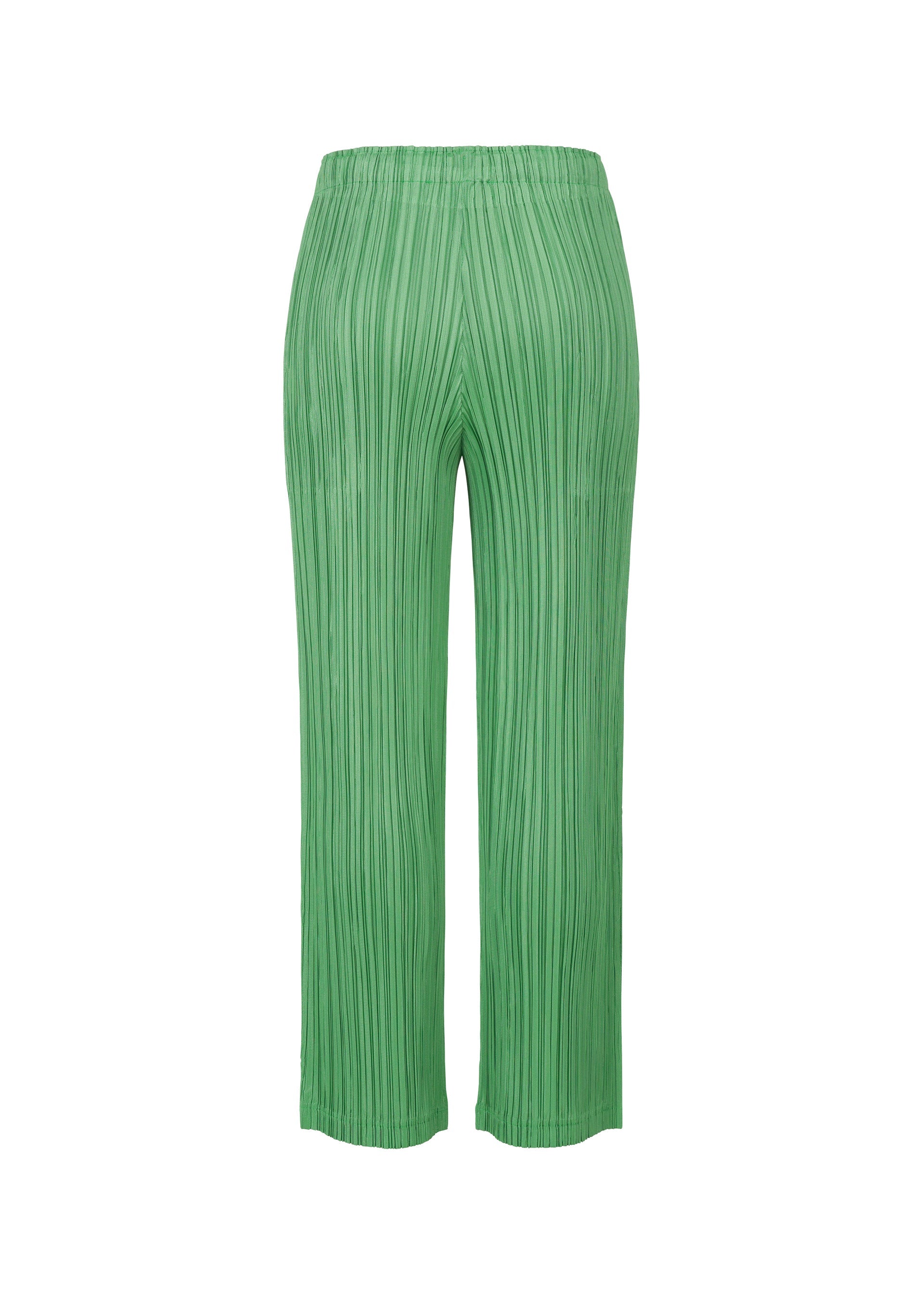 A detail shot of the Pleats Please Issey Miyake THICKER BOTTOMS 2 prêt à porter.