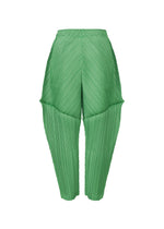 A detail shot of the Pleats Please Issey Miyake THICKER BOTTOMS 2 prêt à porter.