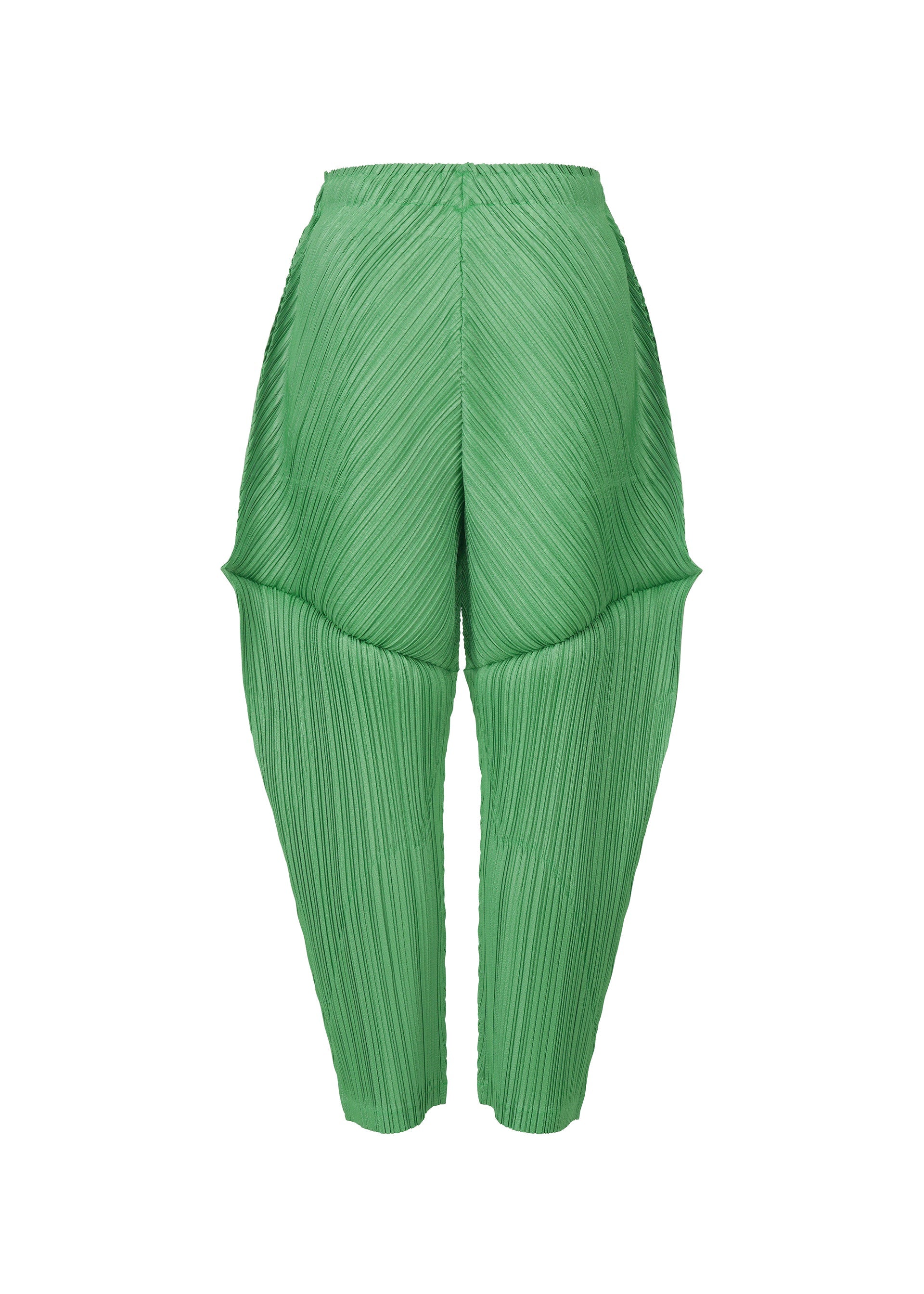 A detail shot of the Pleats Please Issey Miyake THICKER BOTTOMS 2 prêt à porter.