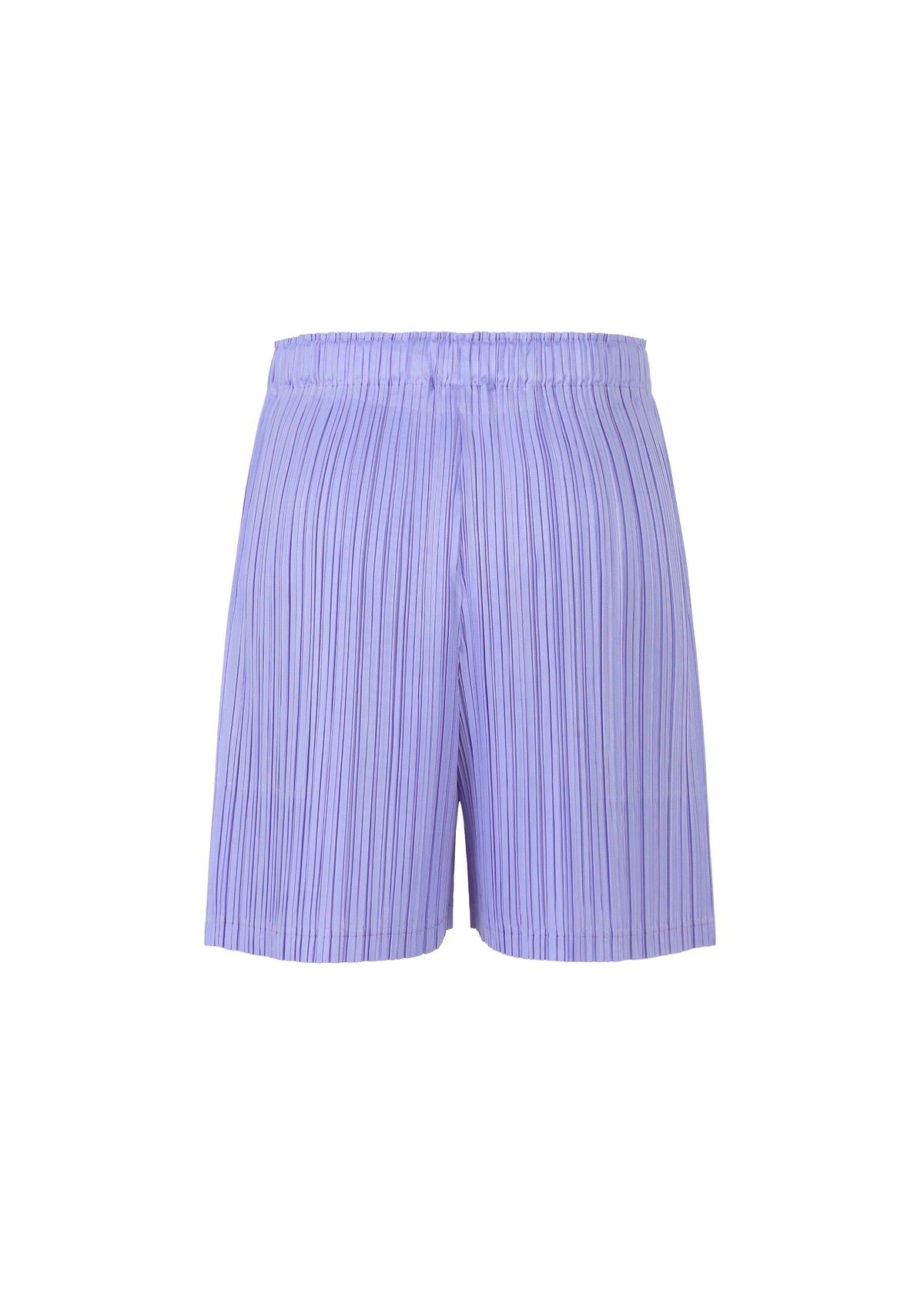 A detail shot of the Pleats Please Issey Miyake LOOP BOTTOMS trousers.