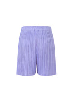 A detail shot of the Pleats Please Issey Miyake LOOP BOTTOMS trousers.