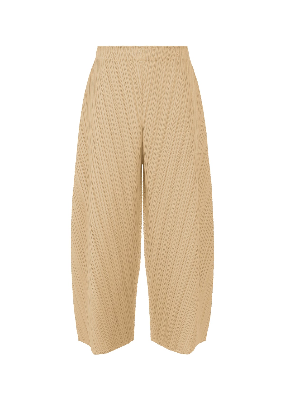 A product shot of the PLEATS PLEASE ISSEY MIYAKE COAST pp66jf4634305 in sand beige.
