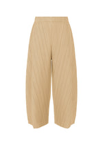 A product shot of the PLEATS PLEASE ISSEY MIYAKE COAST pp66jf4634305 in sand beige.
