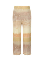 A detail shot of the Pleats Please Issey Miyake SEA BUBBLE trousers.
