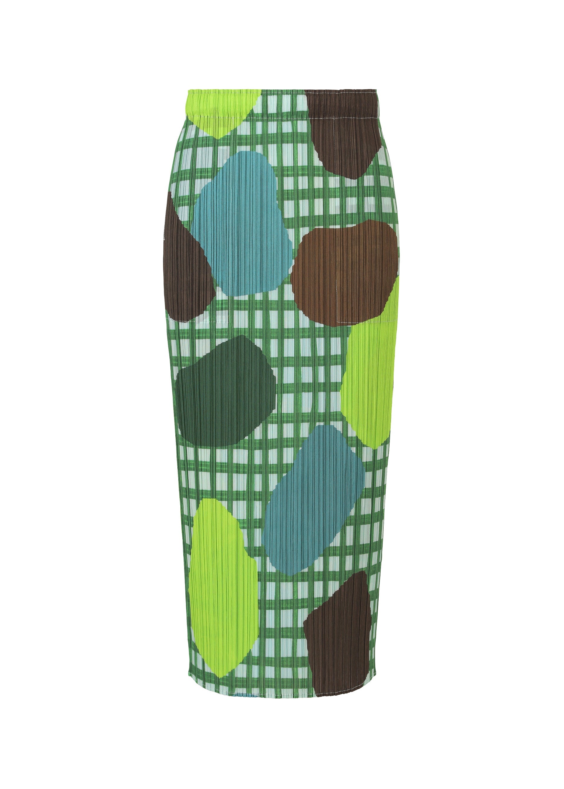 A product shot of the PLEATS PLEASE ISSEY MIYAKE MARKET skirt in potato.