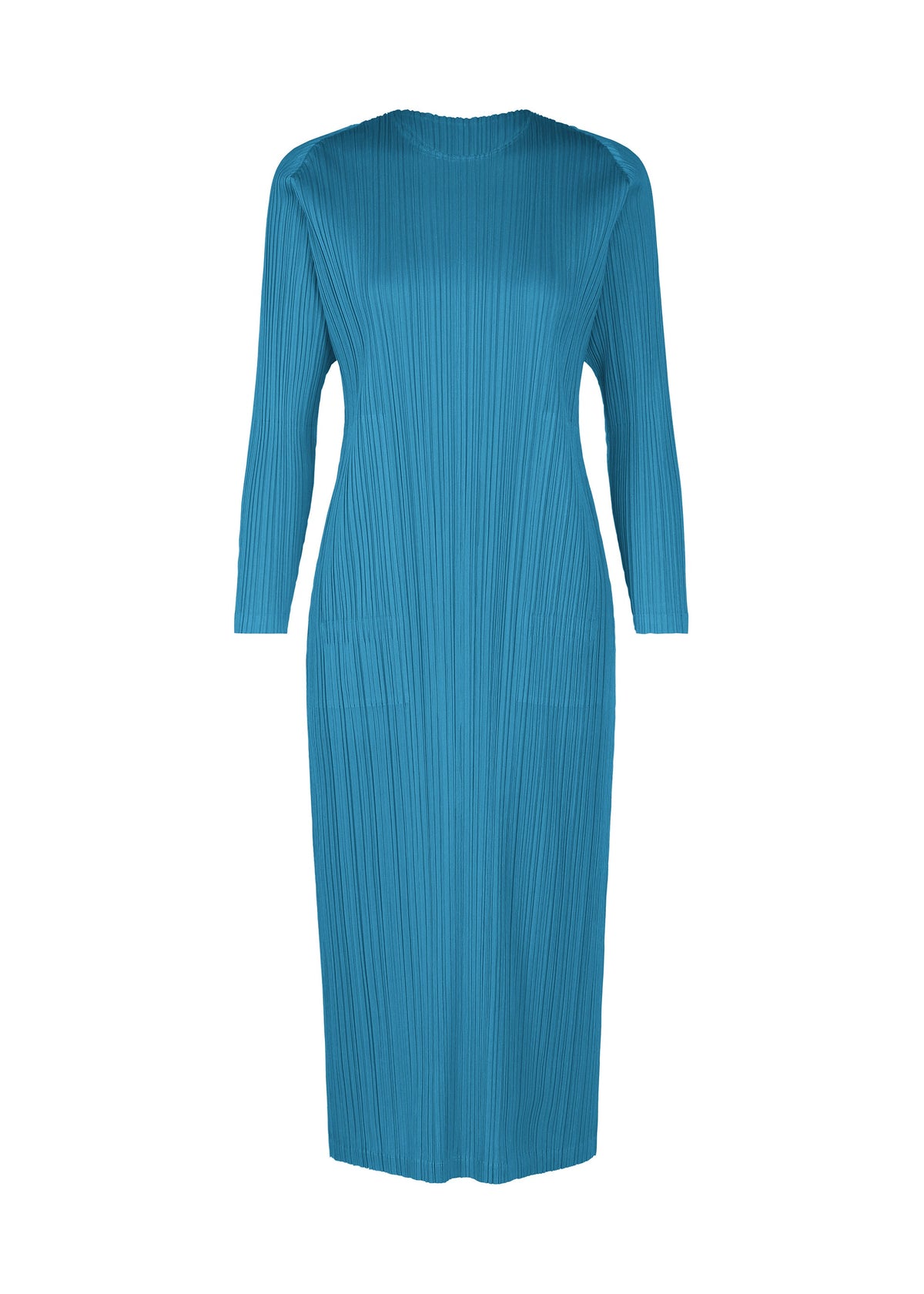 A product shot of the PLEATS PLEASE ISSEY MIYAKE MONTHLY COLORS FEBRUARY prêt à porter in blue (76).