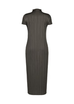 A detail shot of the PLEATS PLEASE ISSEY MIYAKE MONTHLY COLORS : JUNE dress.