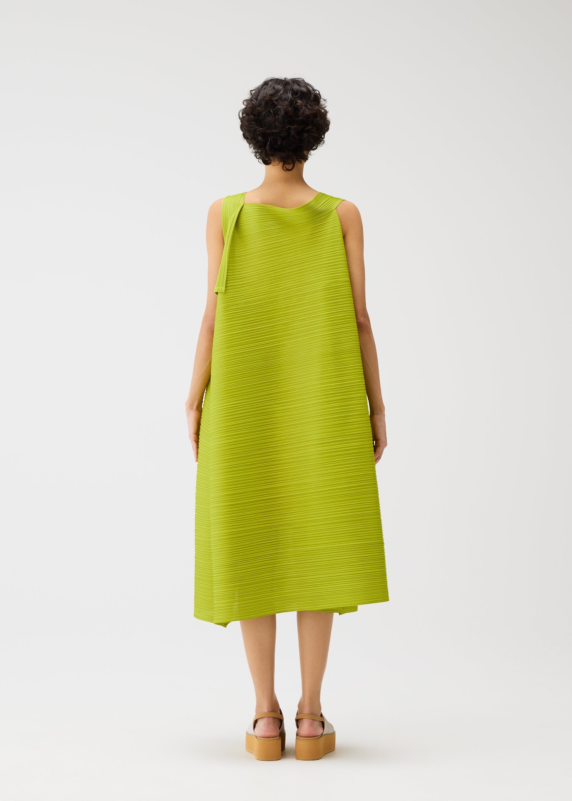 BOUNCY BASKET Dress Yellow Green