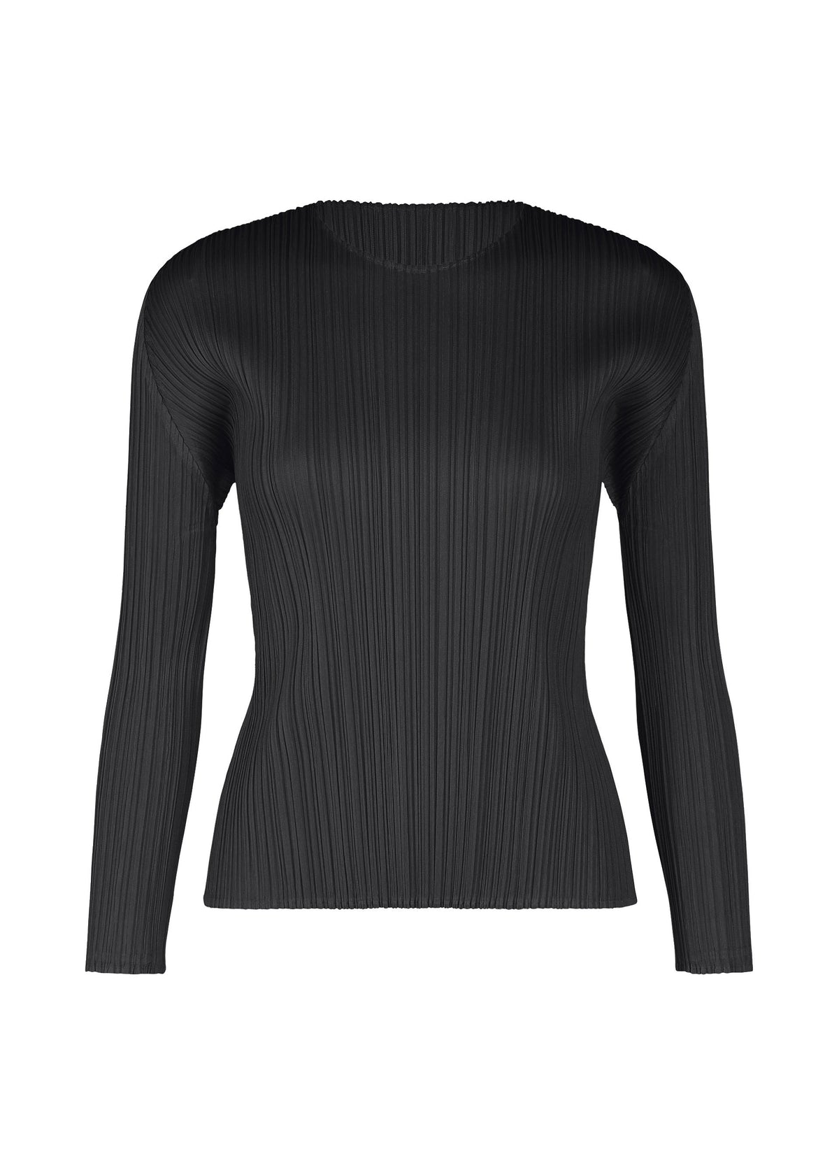A product shot of the PLEATS PLEASE ISSEY MIYAKE MONTHLY COLORS FEBRUARY prêt à porter in black (15).
