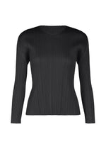 A product shot of the PLEATS PLEASE ISSEY MIYAKE MONTHLY COLORS FEBRUARY prêt à porter in black (15).