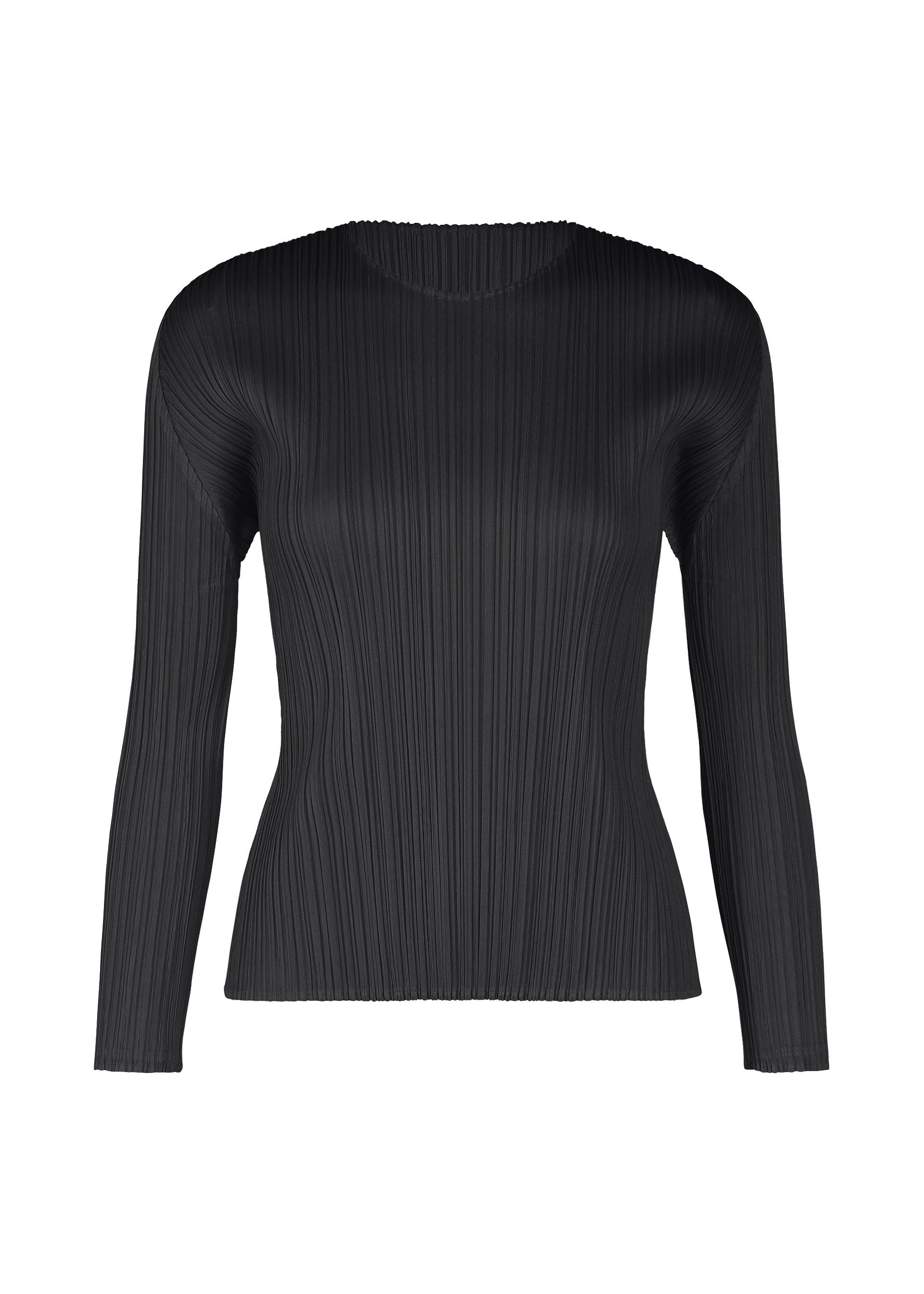 A product shot of the PLEATS PLEASE ISSEY MIYAKE MONTHLY COLORS FEBRUARY prêt à porter in black (15).